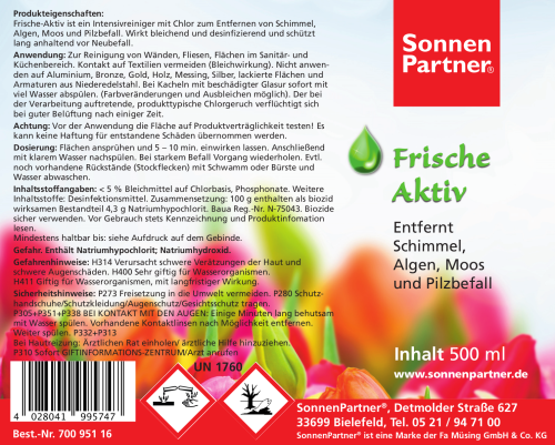 Frische Aktiv Spray Pflege Sonnenpartner Artikel Grill Spezialist De