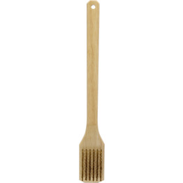 Essential Grillbürste mit Messingborsten und Holzgriff