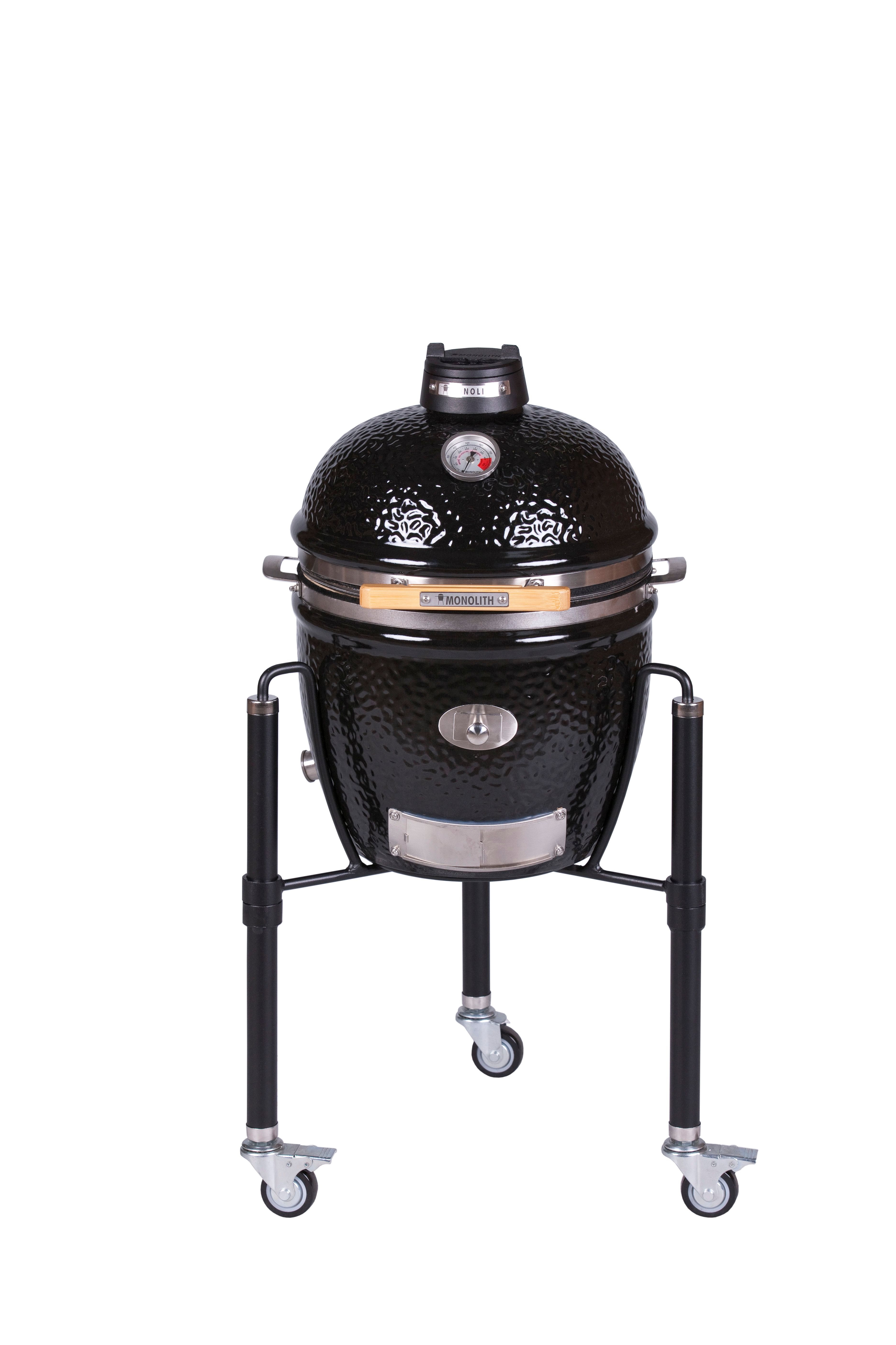 Holzkohlegrill Monolith Keramikgrill "Junior" Pro-Serie 2.0 Black