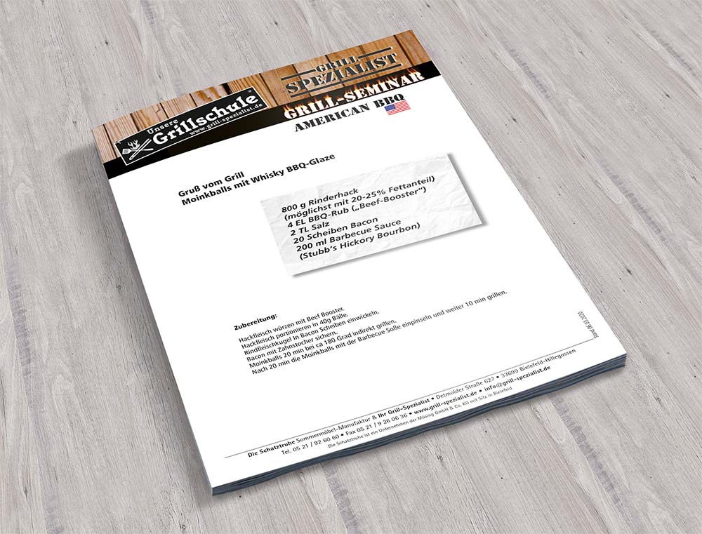 Rezepte zum Grillseminar American BBQ